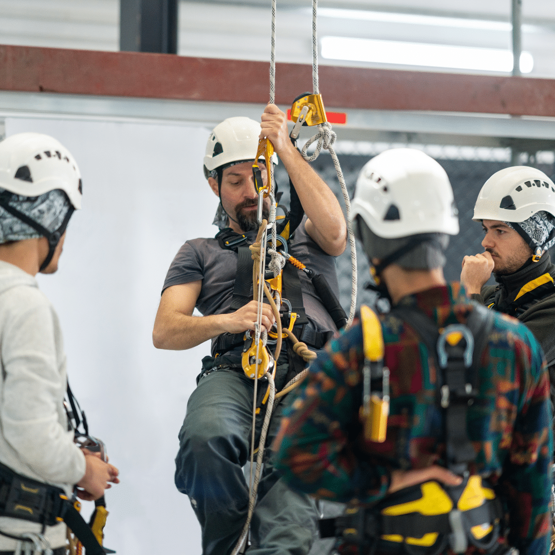 rope-access-services-dudley Severn Access technicians preparing to execute industrial rope access services in Dudley