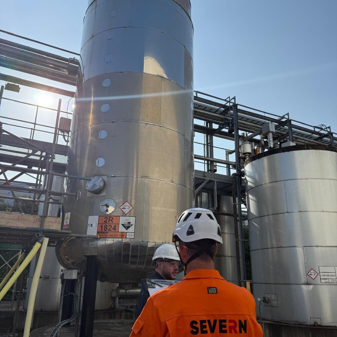 Severn Access delivering confined space consultancy services for a client during a silo tank entry