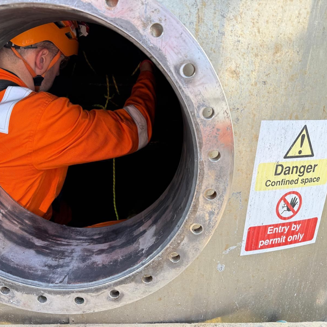 Severn Access delivering confined space consultancy services for a client carrying entering a confined space