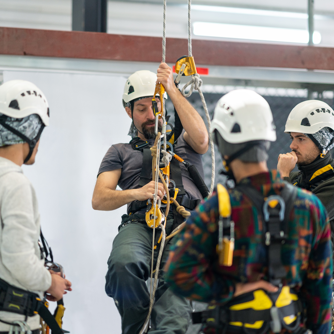 A Level 3 confined space rescue team training course being delivered at Severn Access' training centre in Plymouth