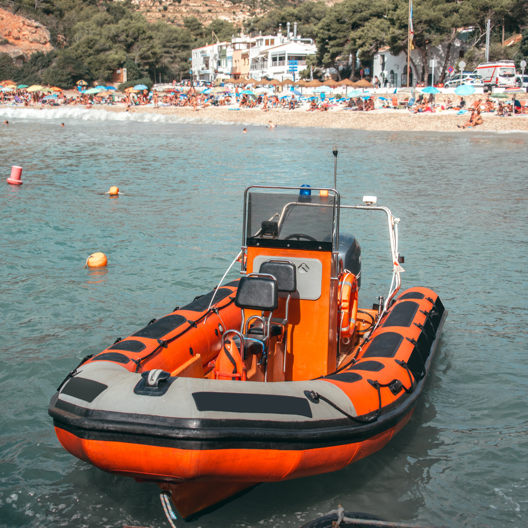 A water rescue boat used by Severn Access: water rescue services UK